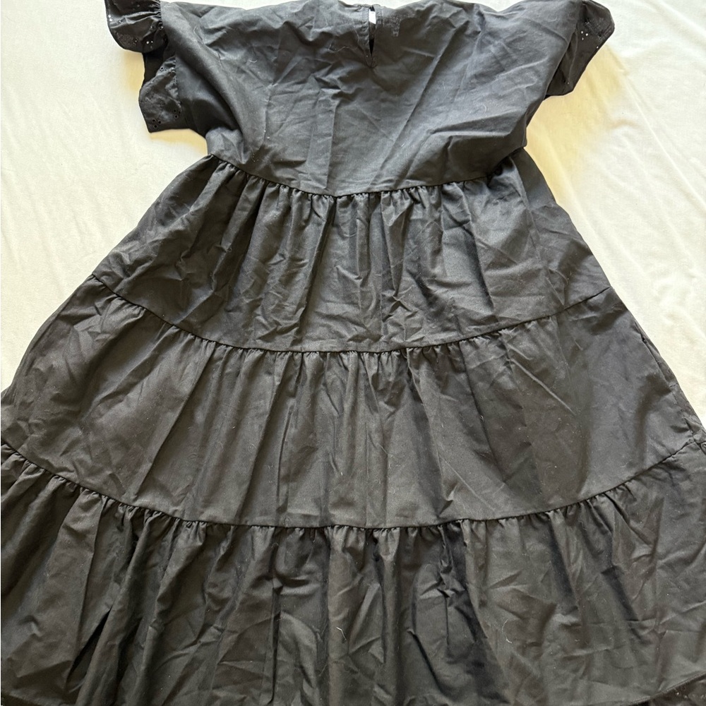 Prettylittlething - CottageCore Charming Black goth women dress